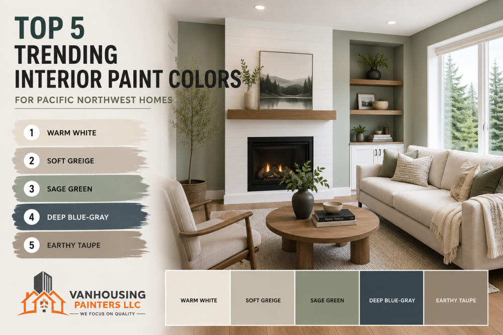 Best Interior Paint Colors for Pacific Northwest Homes (2026)
